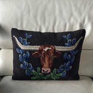 Longhorn Throw Pillow